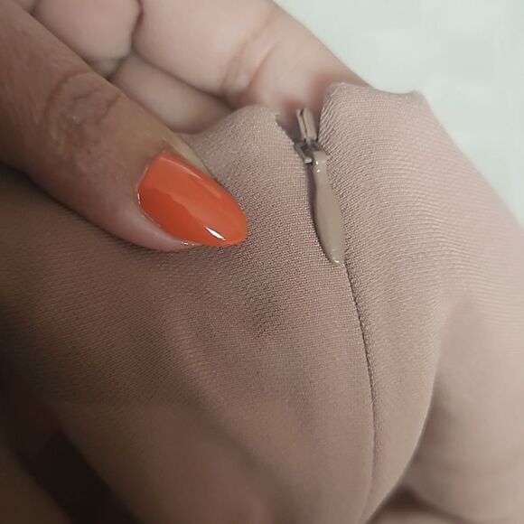 Babaton Long Sleeves Wrap Twisted Midi Dress XXS Brown - Picture 13 of 16